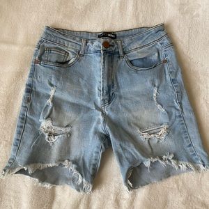 Ripped Jean shorts